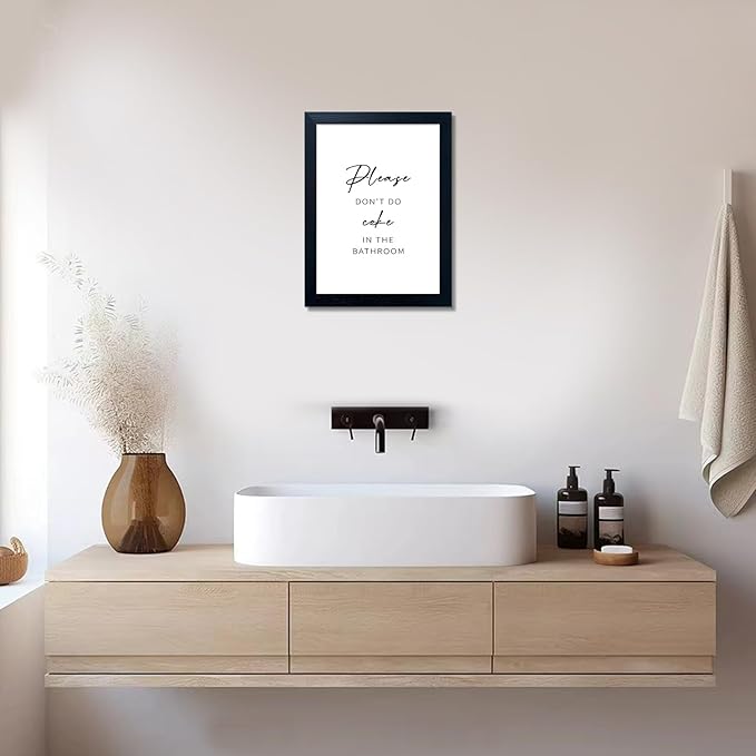 Black and White Bathroom Wall Art Please Dont Do Coke In The Bathroom Sign Home Picture Painting for Decor