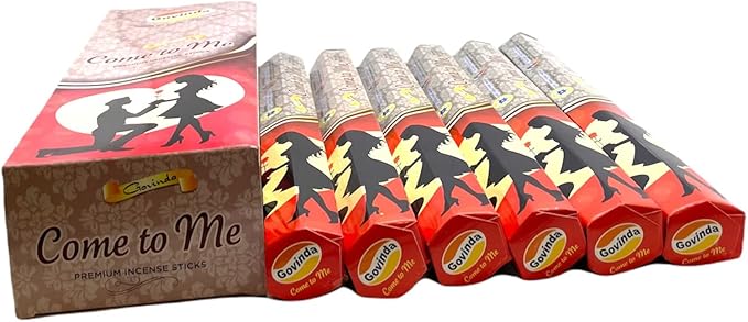 Govinda Premium Incense - 120 Sticks, Masala Coated (Come to Me)