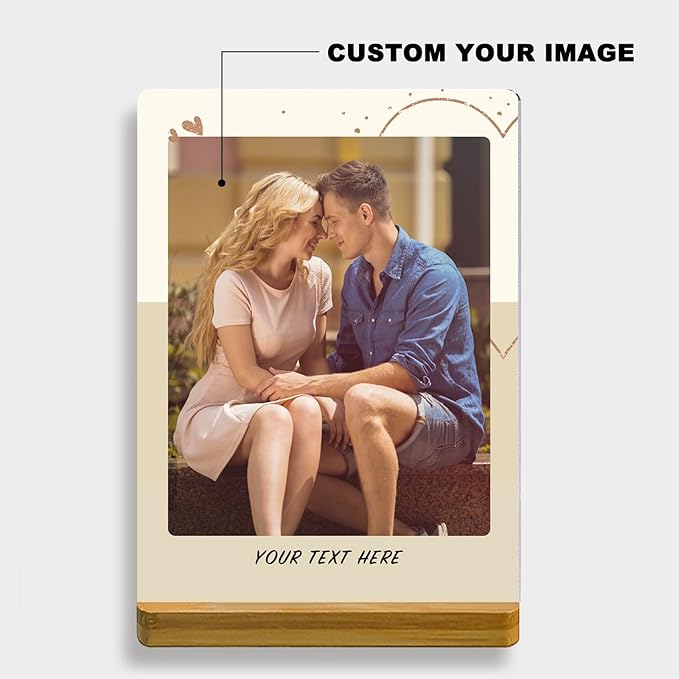 Custom Style Custom Couple Picture frames Metal Photo Prints,Customize Your own Picture Frame,Personalized Metal Picture Gift for Family and Lovers