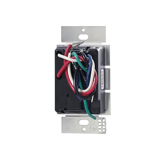 Lutron Caseta Original Smart Light Switch (Lutron Smart Hub Required), for Home, LED Lights, and Fans, 6 Amp, Single-Pole/3-Way, Neutral Required, PD-6ANS-IV, Ivory