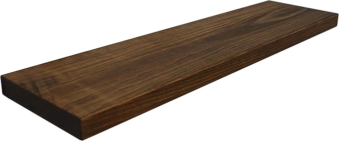 joelsantiques - 48 Inch Wooden Floating Shelves for Wall - 48x10x2 in - Made of Natural Wood - Heavy Duty Rustic Wall Shelves for Bedroom - Perfect for Living Room, Kitchen - Medium Brown