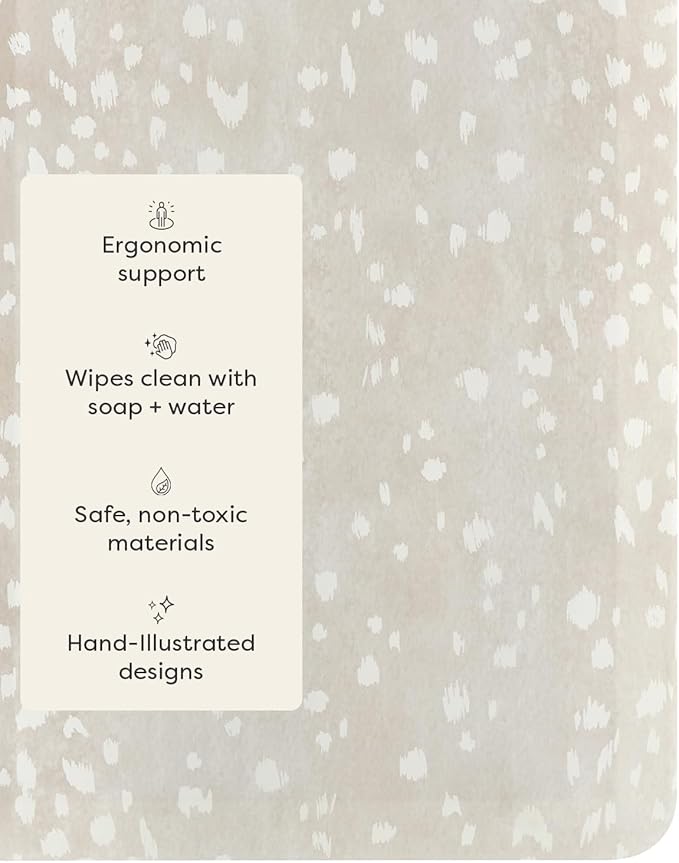 House of Noa Nama Standing Mat – Anti-Fatigue Cushioned Kitchen Mats for Floor | Ergonomic Bounce-Back Foam Kitchen Mats | Anti-Fatigue Mats for Kitchen & Standing | Fawn Shea | 30"x108"
