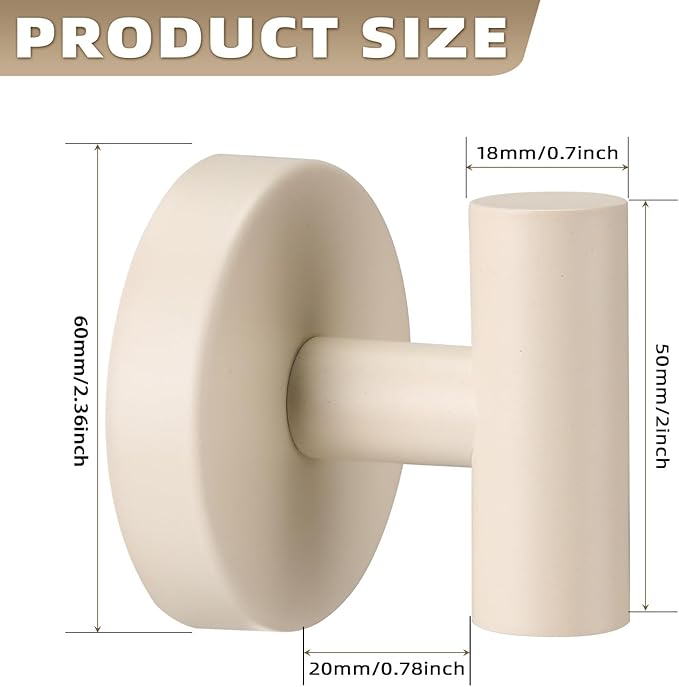 Suction Cup Hooks for Shower - Bathroom Reusable Hooks for Towels, Robes & Loofah - No-Drill Mounting on Kitchen,Walls,Metal,Glass,Mirrors,Tile & Smooth Non-Porous Surfaces (4, Milk White)