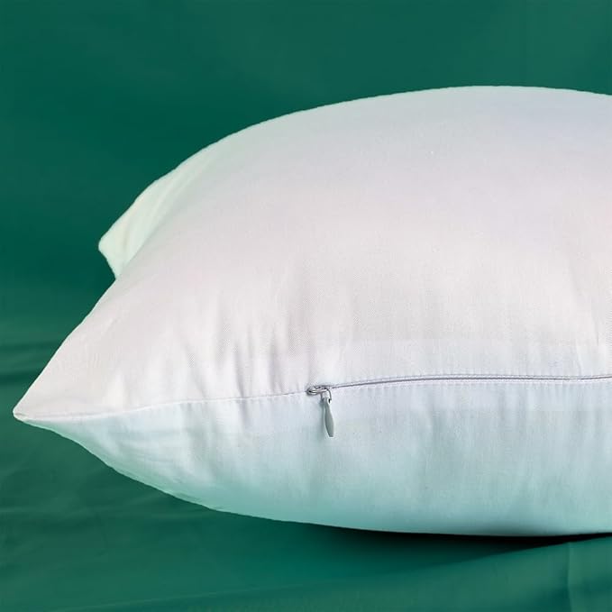 Set of 2 Ultra Plump Cotton Fabric Throw Pillow Inserts, Filler for Decorative Cushion Cover, 16 X 16 Inches, There are Multiple Sizes to Choose from