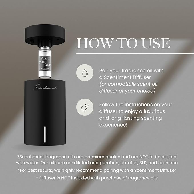 Scentiment Diffuser Oil - Sunshine State | Aromatherapy Home Fragrance | Inspired by Acqualina® Resort | Luxurious Scent with Notes of Bergamot, Ylang-ylang, Musk, Sandalwood, (120m) l