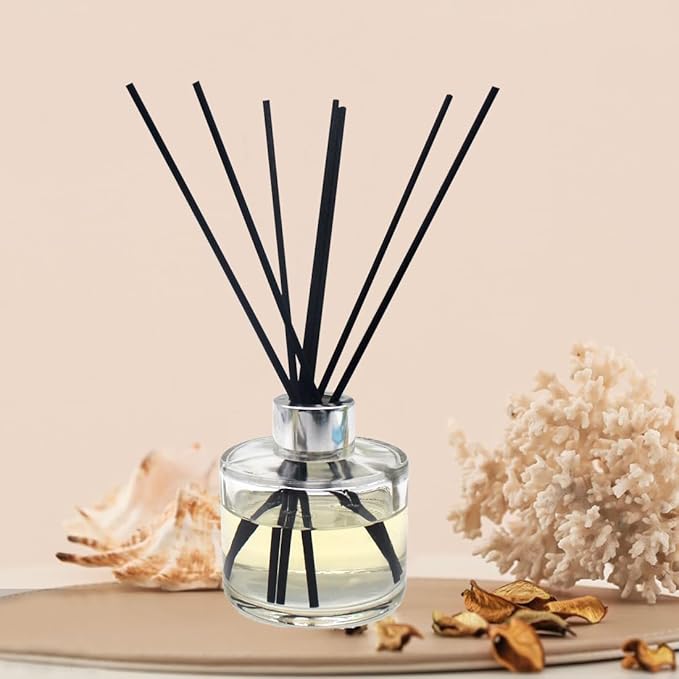 100PCS Aromatherapy Volatile Sticks，Reed Diffuser Sticks 3mm in Diameter, Rattan Wood Sticks Essential Oil Aroma Diffuser Sticks Refill Replacement for Aroma Fragrance (Primary Color, 8 in)
