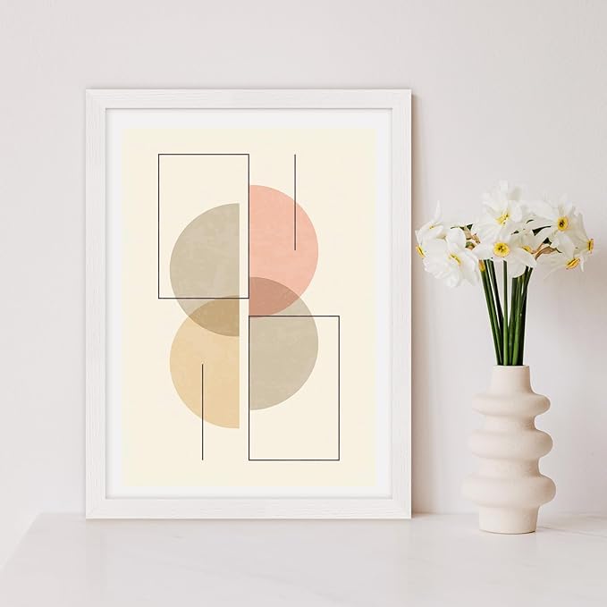 puthiac 18x24 White Oak Wood Frames -18"x24" Poster Frames for Wall, 18x24 Picture Frames for Wall, 18 x 24 Picture Frames, 18 x 24 Frames for Wall (3 Pack, White)