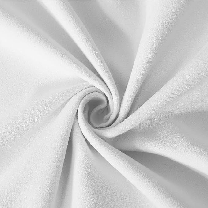 Fancy Homi Set of 2 Pure White Lumbar Decorative Throw Pillow Covers 12x20 Inch for Couch Living Room Bed Sofa, Modern Farmhouse Boho Home Decor, Soft Faux Suede Rectangle Solid Cushion Case 30x50 cm