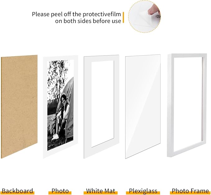 13x19 Oak Wood Picture Frame - 13"x19" Poster Frames for Wall, 13x19 Picture Frames for Wall, 13 x 19 Picture Frames, 13 x 19 Frames for Wall(1 Pack, White)