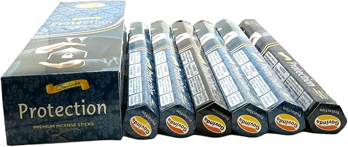 Govinda Incense - 120 Incense Sticks, Premium Incense, Masala Coated (Protection)