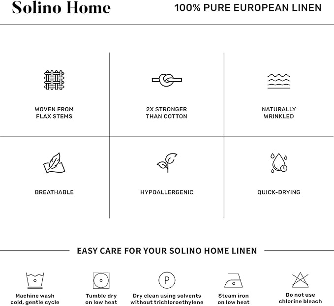 Solino Home Linen Pumpkin Table Runner 120 Inches Long - 100% Pure Linen 14 x 120 Inch Table Runner for Dining - Fete