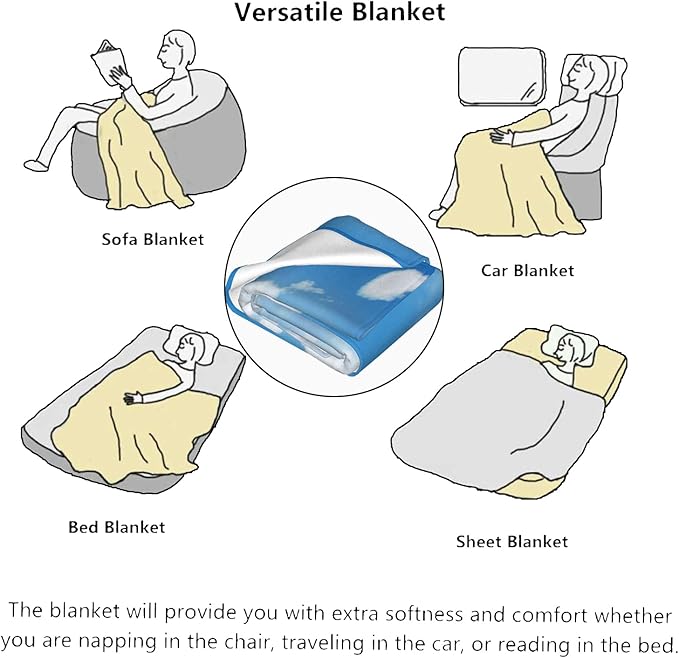Lemon Fruit Blanket - Plush, Soft, Comfy, Lightweight, Warm, Fuzzy, Cozy Flannel Throw Blanket for Couch, Travel, Bed, Office, Outdoor - 60in×80in