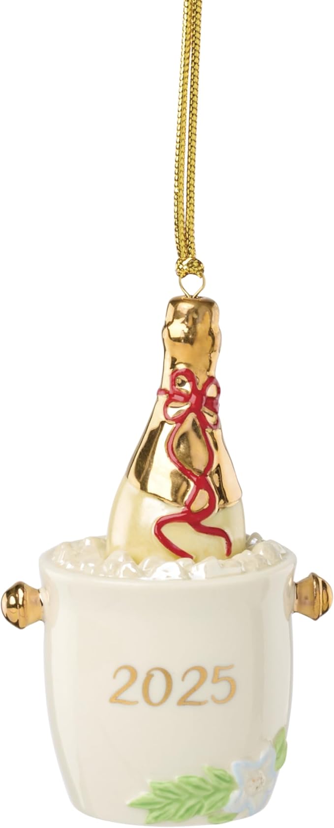 Lenox 897621 2025 Champagne Bucket Ornament, Christmas, Holiday Decorations
