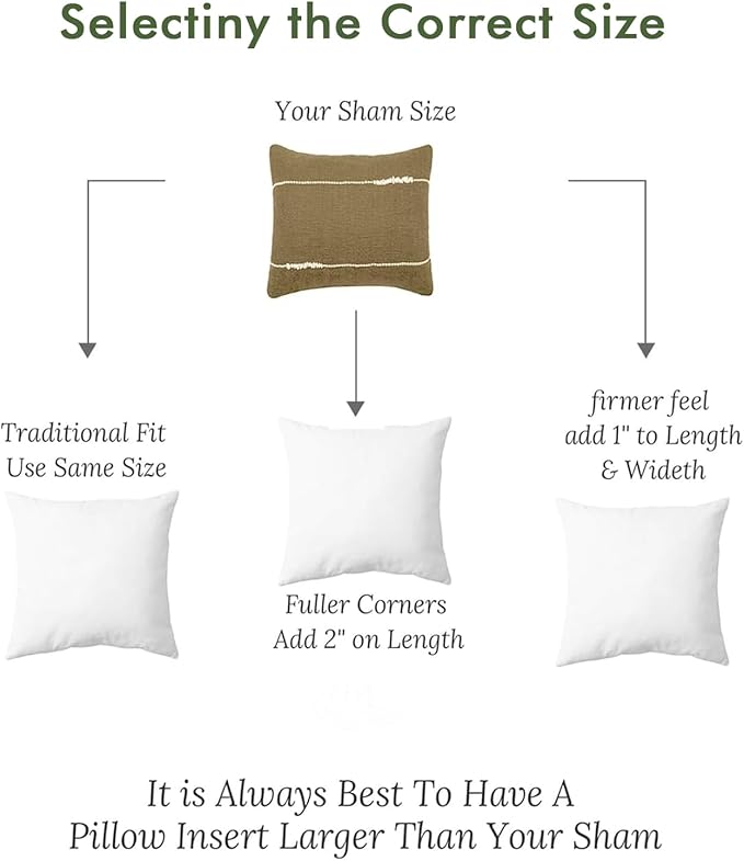 Feathers Down Throw Pillow Inserts 16 x 16, Set of 2, 100% Organic Cotton Shell, Soft Decorative Square Pillows Insert for Living Room Sofa, Couch, or Bed (White)