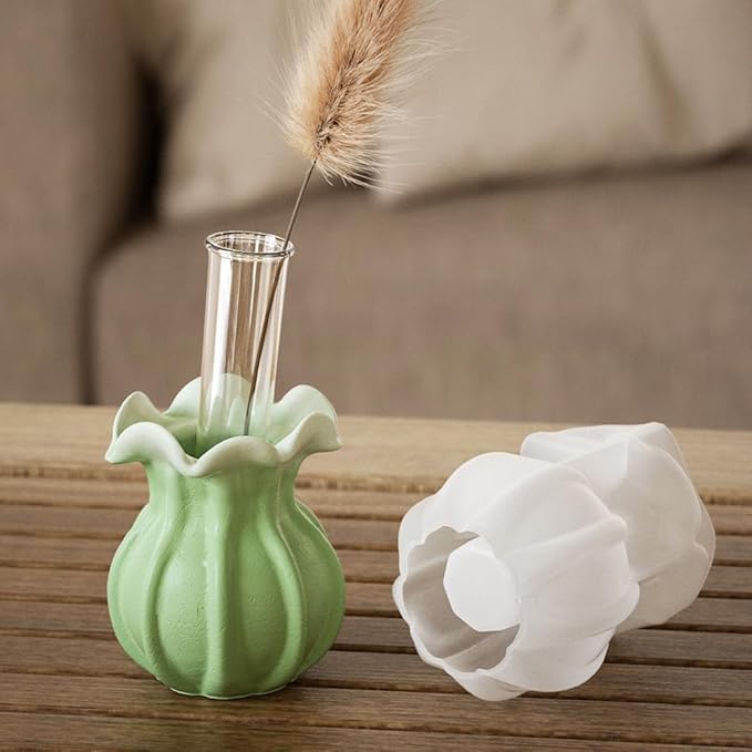 Resin Vase Mold, 1 Pcs vase Silicone Molds vases Resin Mold for Resin Art DIY vase Pens Holder Perfume Diffuser Bottle