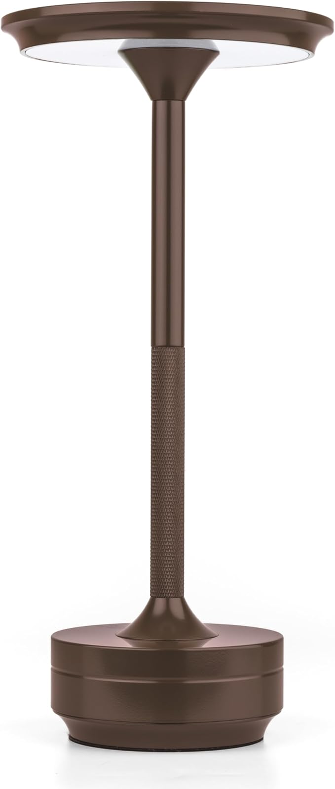 Sadeh Mocha Rechargeable Touch Table Lamp – 110 Hours Battery Life, USB-C Charging, Premium Anodized Metal, 3 Dimming & Color Options, Ideal for Bedroom & Office