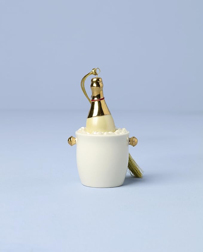 Lenox 897621 2025 Champagne Bucket Ornament, Christmas, Holiday Decorations