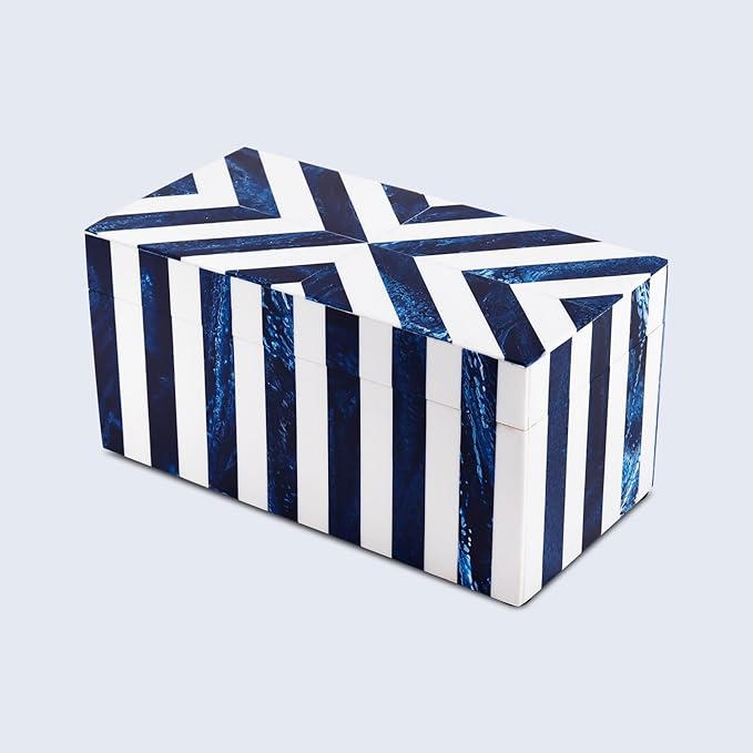 Handicrafts Home Decorative Organizer Box 10x5 – Large Keepsake Box with Lid, Modern Decorative Storage Box, Bohemian Coffee Table Décor, Jewelry & Memory Box, Decorative Accent Box for Home Décor