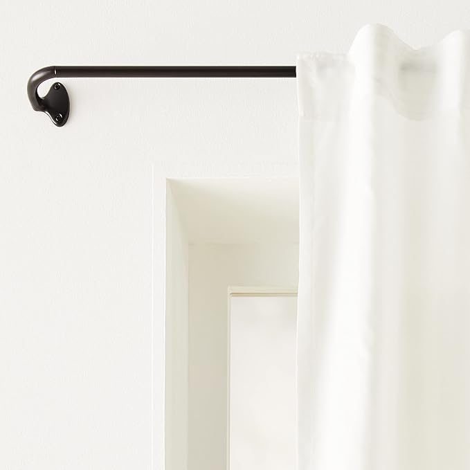 Amazon Basics Room Darkening Blackout Curtain Rod, 48 - 88 Inches, Dark Bronze (Espresso)