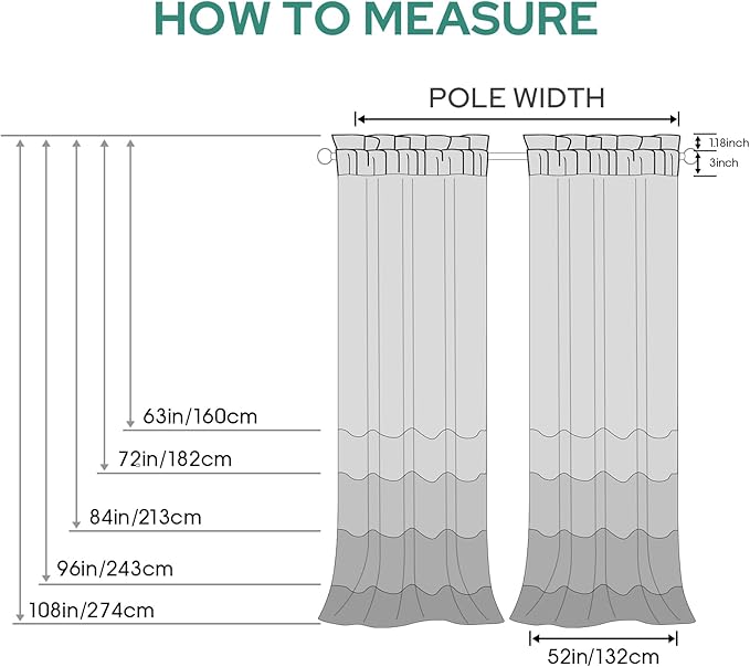 HOMEIDEAS Non-See-Through Taupe Privacy Semi Sheer Curtains 108 Inches Long 2 Panels Set Light Filtering Curtains for Living Room Bedroom Drapes,W52xL108