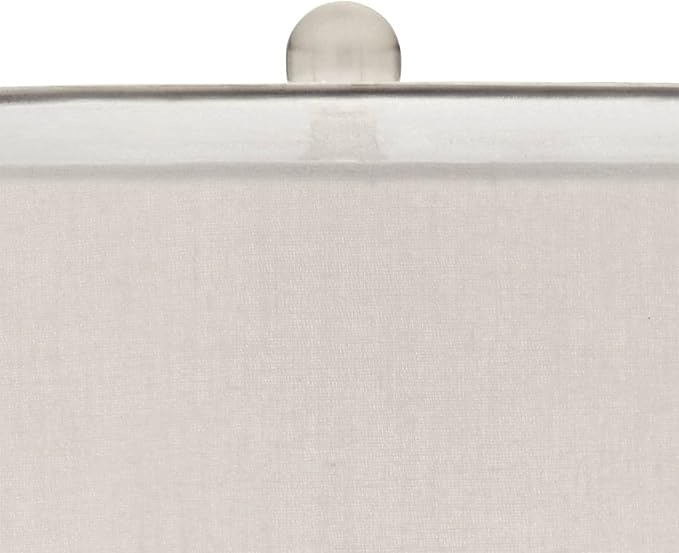 Possini Euro Design Swift Modern Table Lamp 30 1/2" Tall Mercury Glass Chrome Metal Neck Twin Double Drum Shade Decor for Bedroom Living Room House Bedside Nightstand Home Office Entryway Family