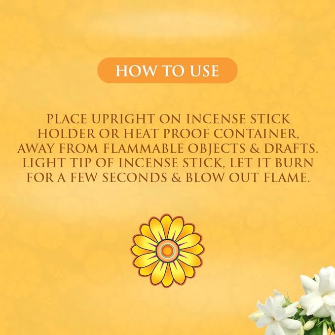 SPA CEYLON Neroli Jasmine Aromaveda Incense Sticks | Calming and Healing Home Fragrance | Natural Aromatherapy Scented Sticks | Floral Fragrances | Home Wellness