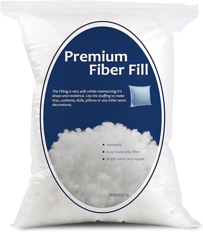 Bupete 4.18lb/1900g Pillow Stuffing, (1.8oz~4.18lb) Pillow Stuffing for Couch Pillows, Stuffing for Stuffed Animal Crafts, Pillows Filling Stuffing, Poly Filling Stuffings, Cushions Stuffing