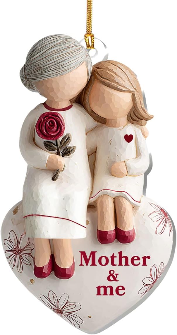 Jesuspirit Grandma & Grandchild Christmas Ornament – Grandma and Me, Acrylic Ornament for Grandmother, First 2025 (Mother and Me)