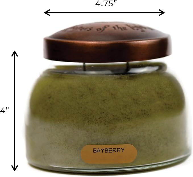 A Cheerful Giver — Bayberry - 22oz Mama Scented Candle Jar with Lid - Keepers of the Light - 125 Hours of Burn Time, Gift for Women, Green