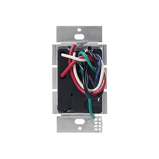 Lutron Caseta Original Smart Light Switch (Lutron Smart Hub Required), for Home, LED, and Fans, 6 Amp, Single-Pole/3-Way, Neutral Required, PD-6ANS-LA-4-Pack, Light Almond, 4 Pack