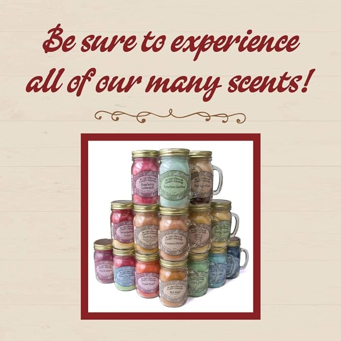 Our Own Candle Company, Tuscan Vineyard Scented Mason Jar Candle, 100 Hour Burn Time,13 Ounces