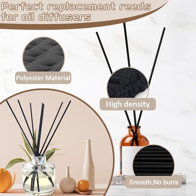 100PCS Aromatherapy Volatile Sticks，Reed Diffuser Sticks 3mm in Diameter, Rattan Wood Sticks Essential Oil Aroma Diffuser Sticks Refill Replacement for Aroma Fragrance (Blue, 12 in)