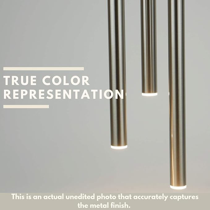 ALTAIR 3 Mini Pendant Lighting Black-Nickel - LED Hanging Light Fixture for Kitchen Island, Bar, Foyer - Cluster Pendants - Dimmable, Adjustable Wire, Lamp Bulb Included