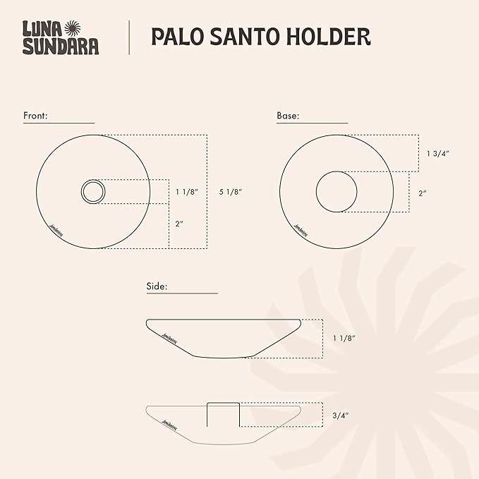 Luna Sundara Authentic Peru Pottery Palo Santo Stick Holder and Incense Holder with 5 Palo Santo Sticks Handmade Ceramic Smudge Bowl Sage Holder Black and White Maze Gift Set