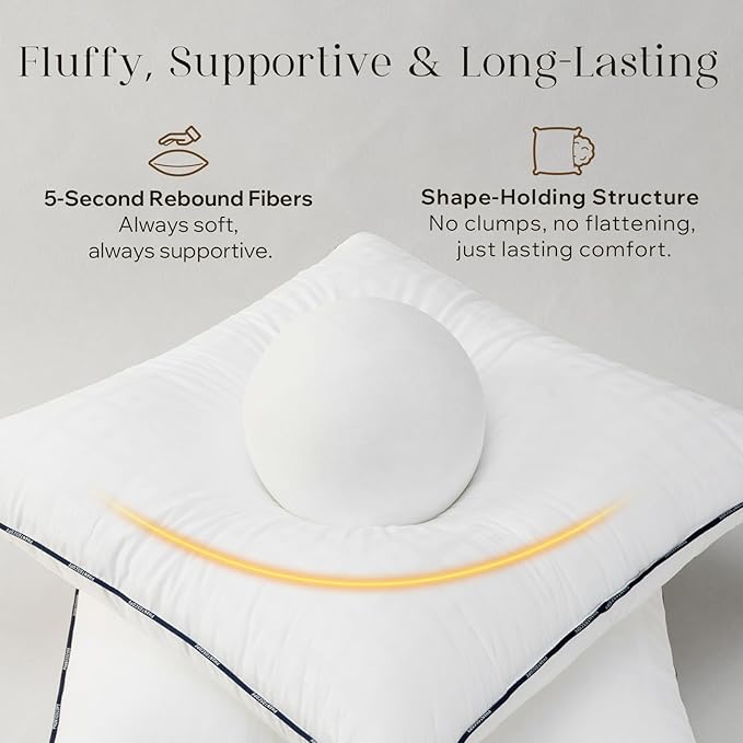 Phantoscope 18x18 Pillow Inserts, Decorative Throw Pillow Inserts with 100% Cotton Jacquard Cover, Virgin Fiber Pillow Sham Stuffer, Square Couch Cushion Pillows, Pack of 1, 18x18 Inch