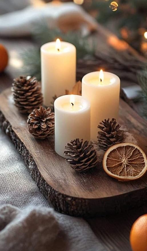 CW Studio 3 Pack 2.8x6 Inch Ivory Unscented Pillar Candles – Long 70 Hour Burn, Smokeless & Dripless – Premium Wax with Cotton Wick – Perfect for Weddings, Events, Home, Rustic & Elegant Décor