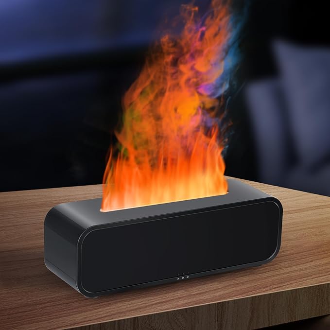 7Color Flame Diffuser, Bonfire and Fireplace 10.7" 3" 3.1"