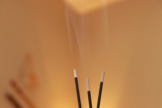 Incense Sticks - Ylang Ylang, Jasmine and Amber Artisan Blend - Hand-Dipped Premium Quality Natural Incense Sticks - 75 Grams - 50+ Sticks - Uplifting, Stress-Relief, Relaxation