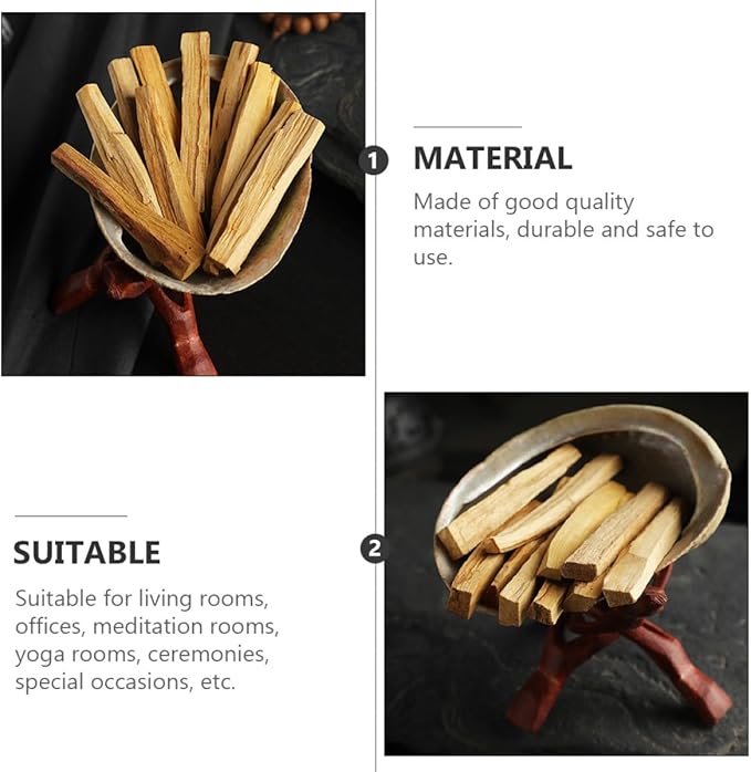 Palo Santo Incense Sticks 3pcs Natural Wooden Smudging Sticks Purifying Healing Meditation for Clearing and Relaxation Home Fragrance