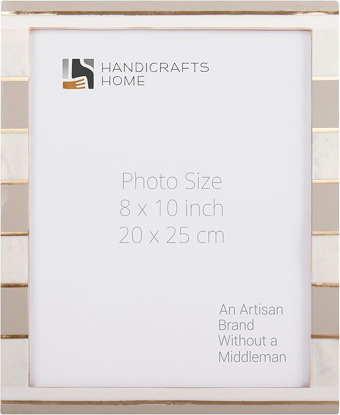 Handicrafts Home 8x10 Picture Frames - Vintage Style Wall Hanging & Desk Decor – Farmhouse Photo Frames Ideal for Living Room Office & Home Decor Picture Frame for Family Pictures & Wall Decor, Darado