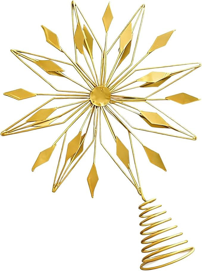 Irregular Christmas Tree Toppers Star Shape Tree Top Ornament Festival Accessory Home Adornment Star Ornament