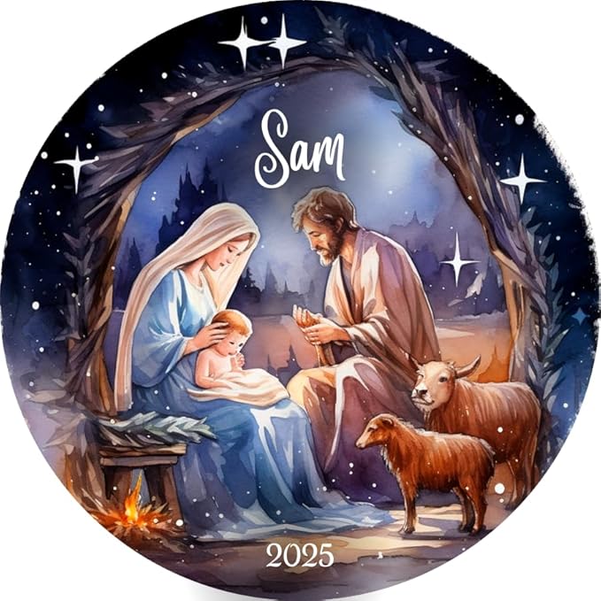 Cherish The Birth of Jesus with This Custom Nativity Scene Ornament