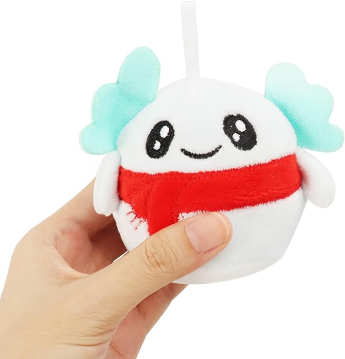 3.15’’ Mini Plush Christmas Tree Ornament, 6 Pack Cute Plushies Collectible Soft & Squishy Small Stuffed Animal Toy - Stocking Stuffers, Gift for Kids
