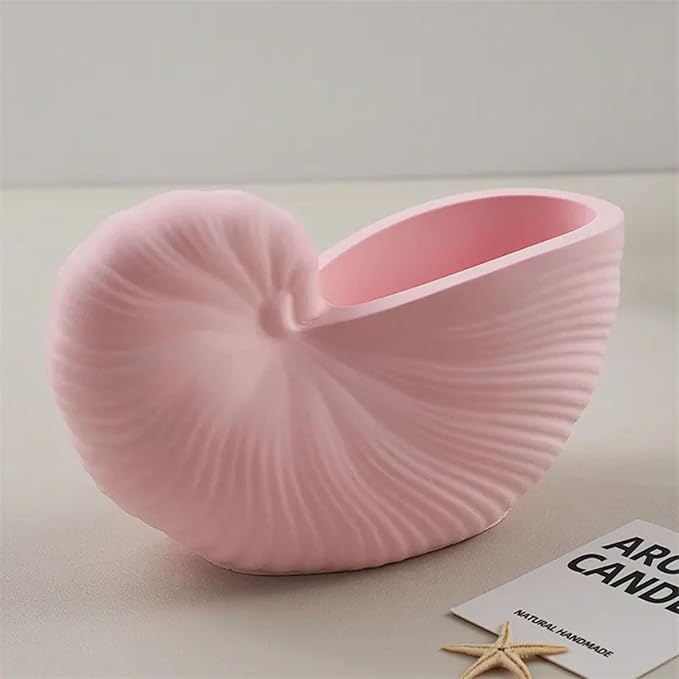 Shell Flower Pot Silicone Mold DIY Conch Candle Jar Jewelry Storage Box Concrete Resin Plaster Mould