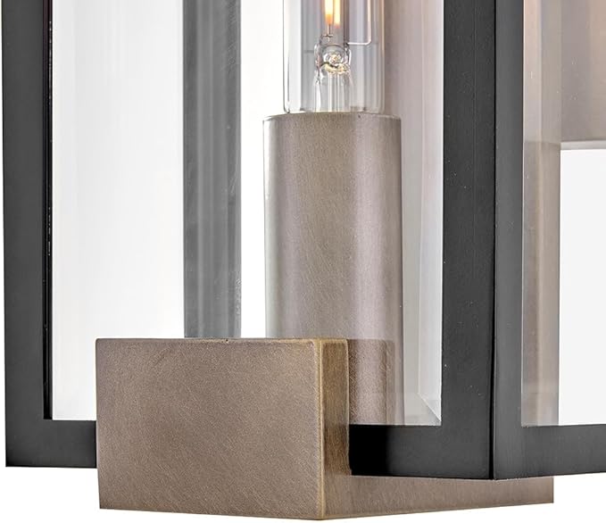 Hinkley Bergen Small Wall Mount Lantern, Black