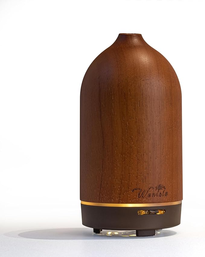 Wanlola 120ml Wood Essential Oil Diffuse - Oil Diffuser for a Pleasant Indoor Atmosphere -Aromatherapy Diffusers for Home or Office
