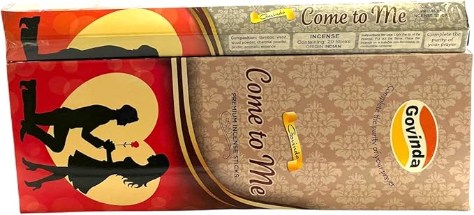 Govinda Premium Incense - 120 Sticks, Masala Coated (Come to Me)