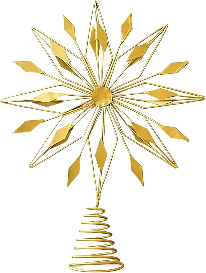 Irregular Christmas Tree Toppers Star Shape Tree Top Ornament Festival Accessory Home Adornment Star Ornament