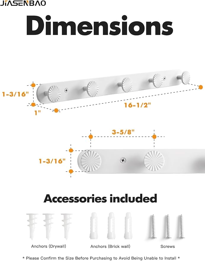 1 Pack Coat Rack Wall Mounted White Towel Hooks for Bathrooms Wall Hooks for Hanging Robe Coat Hooks Kitchen Decorative Heavy Duty Zinc Alloy