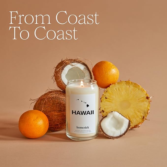 Homesick Premium Scented Candle, South Dakota - Scents of River Water, Lavender, Rosemary, 13.75 oz, 60-80 Hour Burn, Natural Soy Blend Candle Home Decor, Relaxing Aromatherapy Candle
